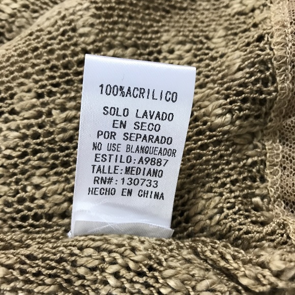 Umgee Open Front Lace Hem Cardigan L - Picture 5 of 7